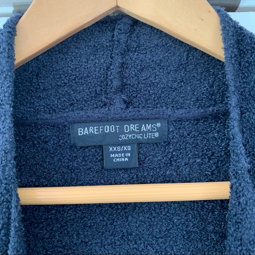 Barefoot Dreams Sweater Island Drape Cardigan Open Front Navy 903 Size XXS / XS - Picture 6 of 8